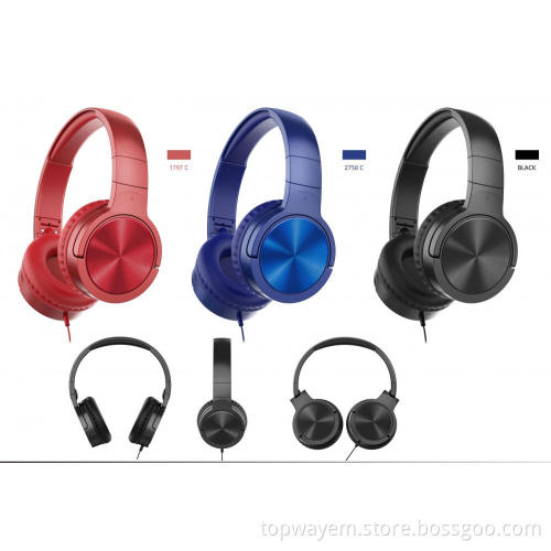 Wired On-ear Headphone with mic foldable and swivel headset 18P25+MC67mic